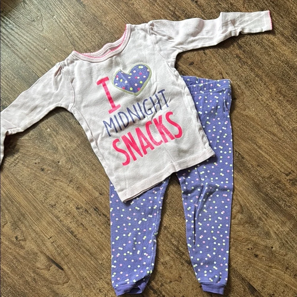 Kids Pajamas Set - Purple and Pink 2t